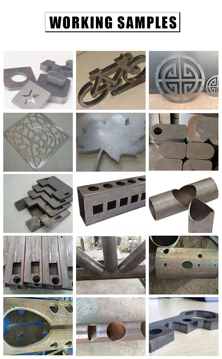 Aluminum Steel Iron Stainless Steel Carbon Sheet Pipes CNC Flame Metal Plasma Cutting Machine